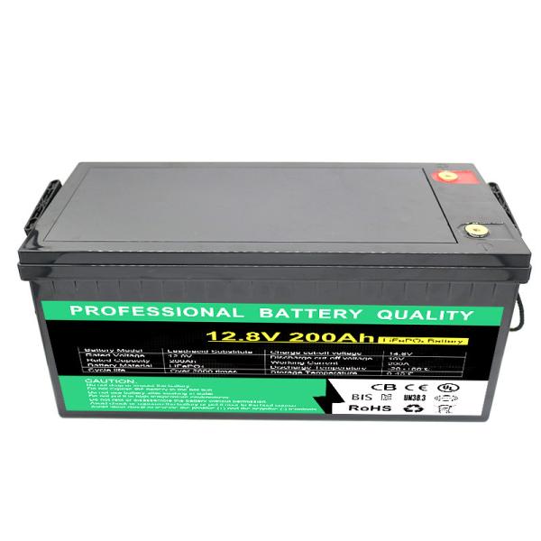 1.28kWh 200Ah 12.8V Lifepo4 Battery Pack IP66 For Rv Ev Caravan System