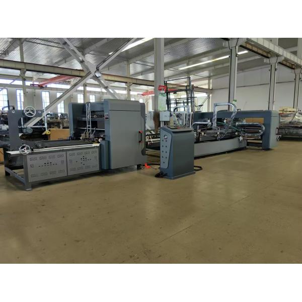 Robust Frame Automatic Folder Gluer Stitcher Machine For Carton Box