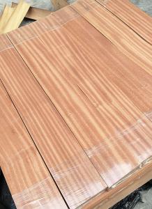 China Sapele Engineered Wood Flooring Veneer Quarter Cut 0.45mm Thickness on sale