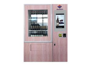China Smart Beer Wine Vending Machine With Advertising LCD And Coin /Bill / Credit Card Reader on sale