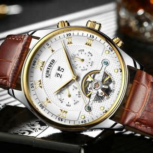 Good Texture Mechanical Wrist Watch Genuine Leather Mechanical Wrist Watch