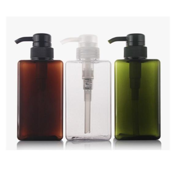 White 300ml Clear Plastic Cosmetic Jars , Amber Plastic Makeup Jars For Lotion