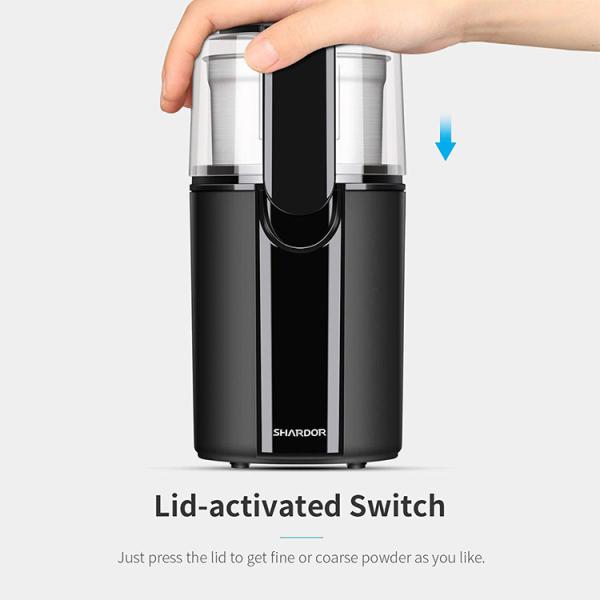 Fine Powder Electric Nut Grinder Machine 70g Removable For Coffee Bean Nuts Garlic Sasil