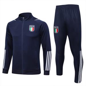Quality Long Drawstring Mens Football Training Tracksuit Italy Training Kit Set for sale