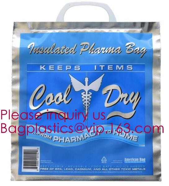 Aluminum Foil Food Use Disposable Cooler Bag Insulated Thermal Bag Organizer Storage Frozen Lunch Bag bagease bagplastic