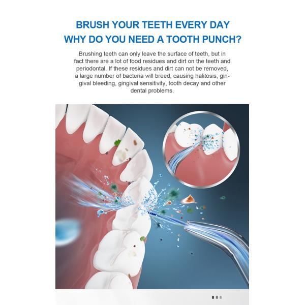 Household Cordless Water Flosser Teeth Cleaner Lightweight DC 5V