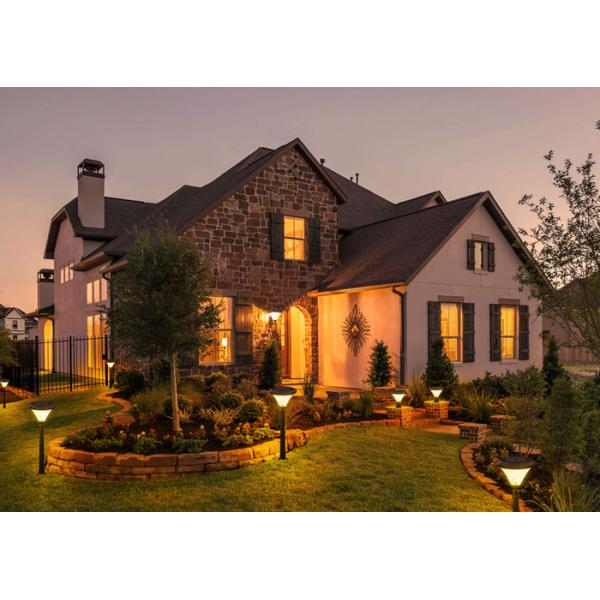 800lm Solar Powered Landscape Lights 8W Colorful LED With Remote Controller