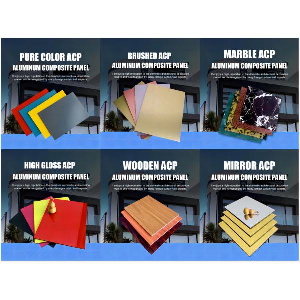 High Impact Resistance 3mm Aluminium Composite Sheet Acm Exterior Panels 4050mm 5000mm