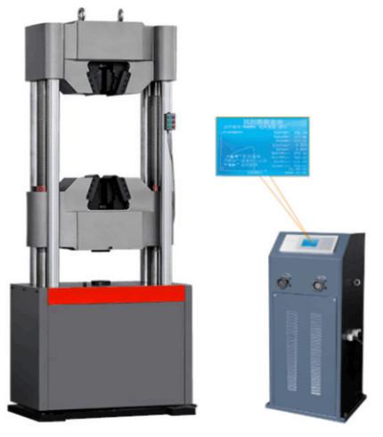 Buy Liquid Crystal Servo Hydraulic Testing Machine 100KN Max Load Capacity at wholesale prices