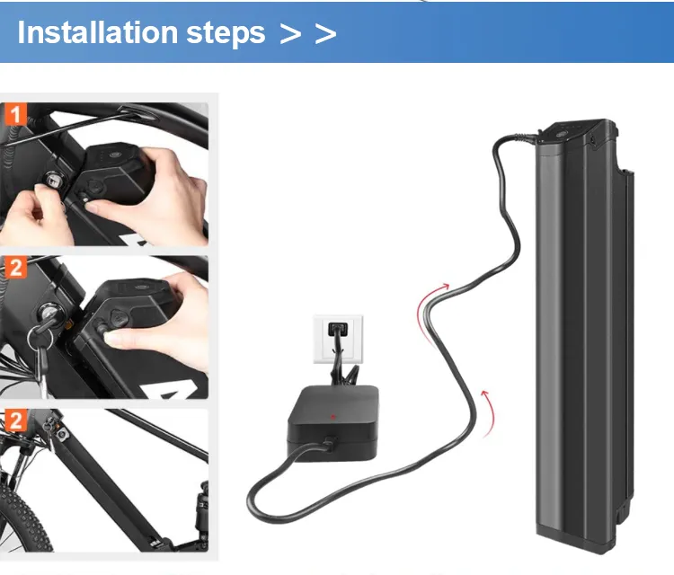 Hot Sale Dorado Battery Electric 36V48V10ah 12ah 17.5ah Electric Bicycle Lithium Battery