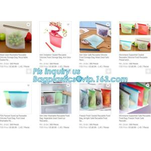 Reusable Leakproof Zipper Preservation Airtight sandwich Zip lockk Cooking Fresh