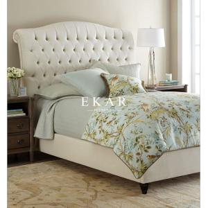 Quality High Headboard Cream Boxspring Princess Bed for sale