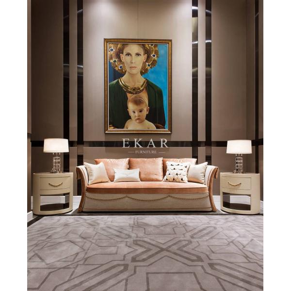 Modern Elegant Velvet Fabric Linen Leather 8 Seater Sofa Set For Living Room