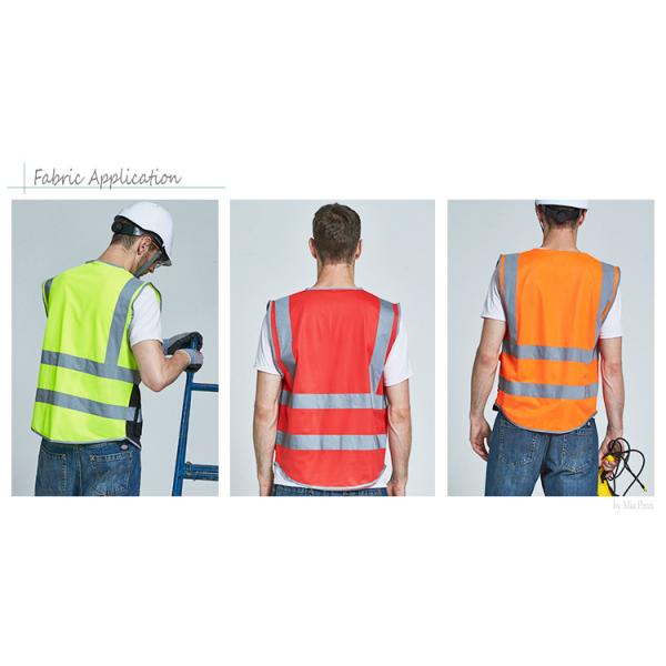 120GSM Multi Color Fluorescent Material Fabric For Safety Clothing