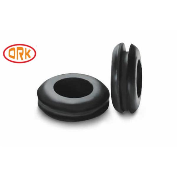 OEM EPDM Flat Ring Gasket Sealing , Rubber Wire Grommet Acild Resistant