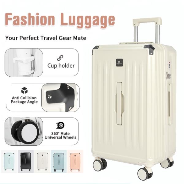 Multifunctional fashionable travel suitcase good quality convenient travel 26 inches aluminum suitcase