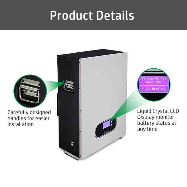 48v 100ah Lithium Ion Power Wall Home Energy Lifepo4 Home Battery Storage