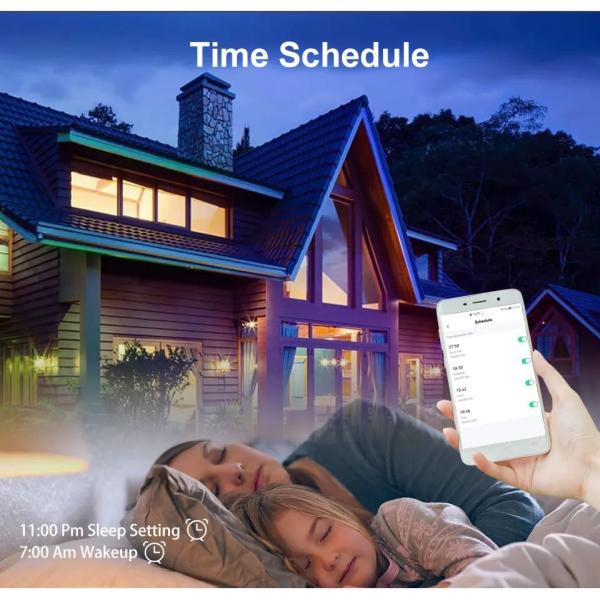 TUYA Color Changing Outdoor Flood Lights 30W App Controlled For Security