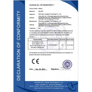 ShenZhen Longtiger Technology Co., Ltd. Certifications