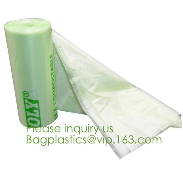 64 Gallon compostable trash bag biodegradable garbage bag, 0.9 Mil, 47"W x 60"H,cornstarch made 100% eco friendly direct