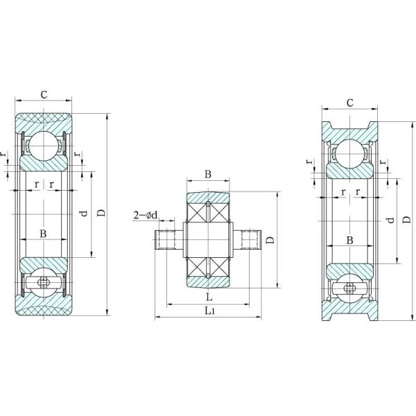 V2 Forklift Mast Roller Bearings C2-3 C6-10 Type ABEC-3 ABEC-5 Precision