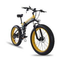 21 Speed Fat Tire Electric Mountain Bike , K8 Mountain Beach Electric Bicycle