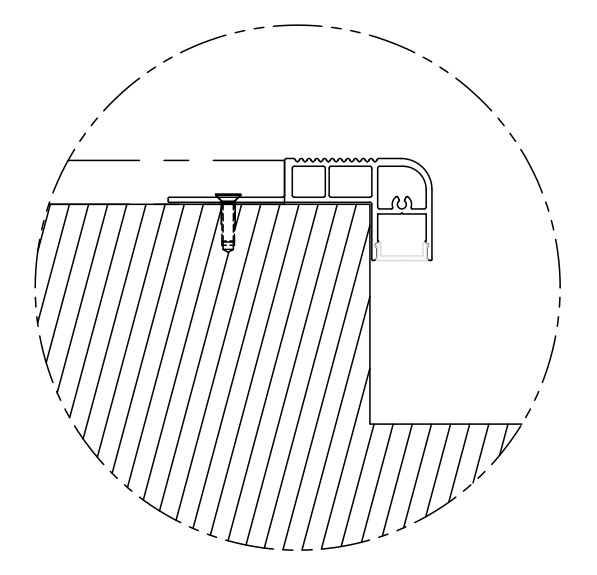 LED Strip Light Stair Nosing LED Profile Aluminium Alloy Customized Length