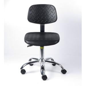 Quality BIFMA Cleanroom PU Leather ESD Chair 400*400mm for sale