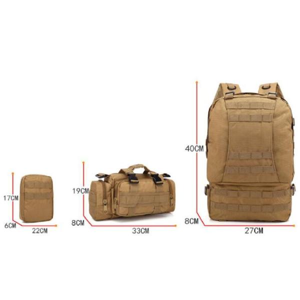 Camouflage Detachable Combination Waterproof Tactical Backpack