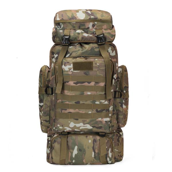 80L Large Capacity Waterproof Camouflage Hiking Backpack Leisure Tactical Backpack Outdoor Sports On Foot Travel Backpack
