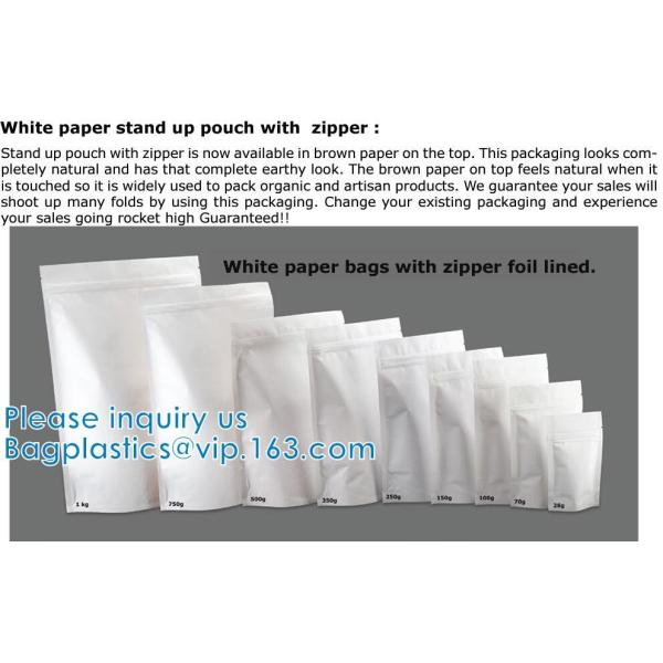 Open Top Mylar Bags, Matte Clear, Zipper Lock Heat Seal Pouch With Tear Notch For Zip Food Storage Lock Packing