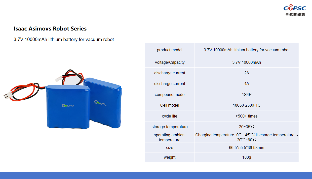 3.7V 10000mAhVacuum cleaner air pump lithium battery pack