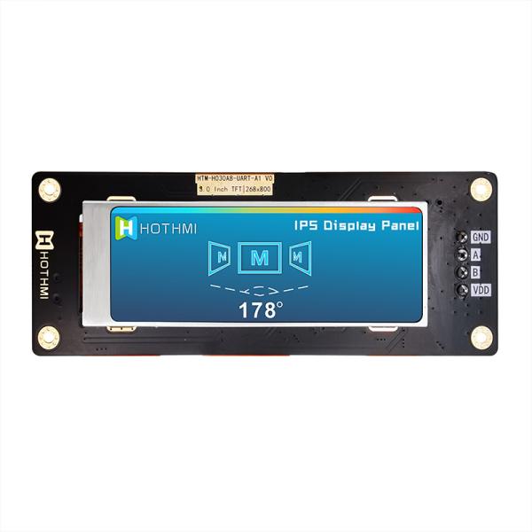 3.0 Inch Uart TFT LCD 268x800 Display With LCD Controller Board