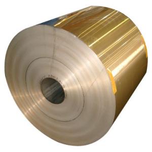 Quality Heavy Gauge Aluminium Foil Coated With Blue / Golden Color Hydrophilic Film For Fin Stock In Air Conditioner for sale