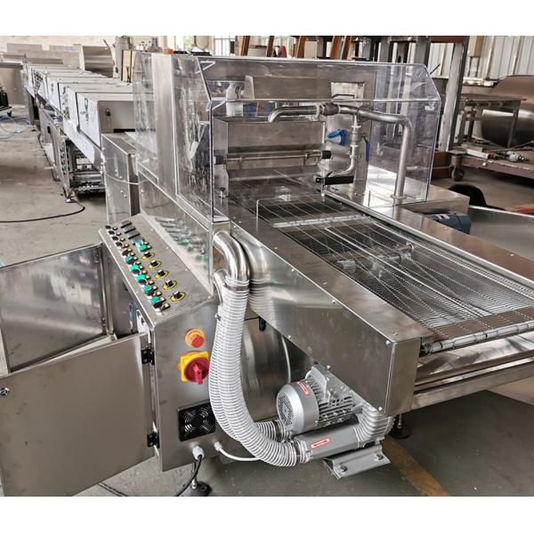 Multi Functional Cake Chocolate Enrober Machine Glazing Chocolate Dipping Machine