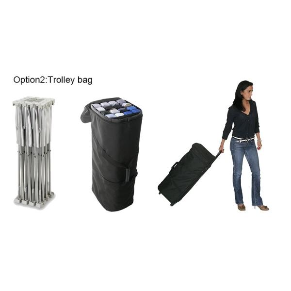 Portable Trade Show Backdrop Stand Various Shapes Detachable Frame 250g Fabric