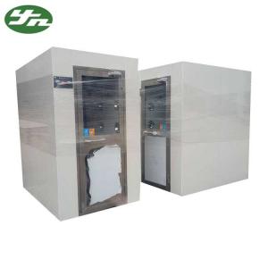 Quality Anti - Static Cleanroom Air Shower Unit Powder Coating Steel With Electronic Interlock for sale