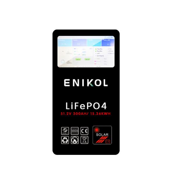 48V 300AH LiFePO4 Battery 15kw 51.2v Floor Standing/Wall Mounted Built In BMS