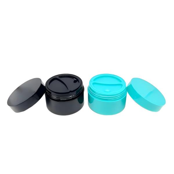 50g Empty Plastic PP Cosmetic Jar Plastic PP White Cosmetic Jar With Spoon And Sealing Ring/face Cream Jar
