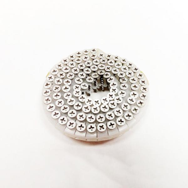 #7*55mm Collated Drywall Screws Grey Phosphated Phillips Drive Carbon Steel Screws