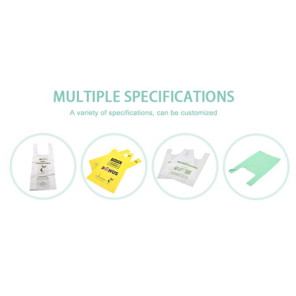 100% biodegradablet rash bags garbage bags cornstarch compostable bag