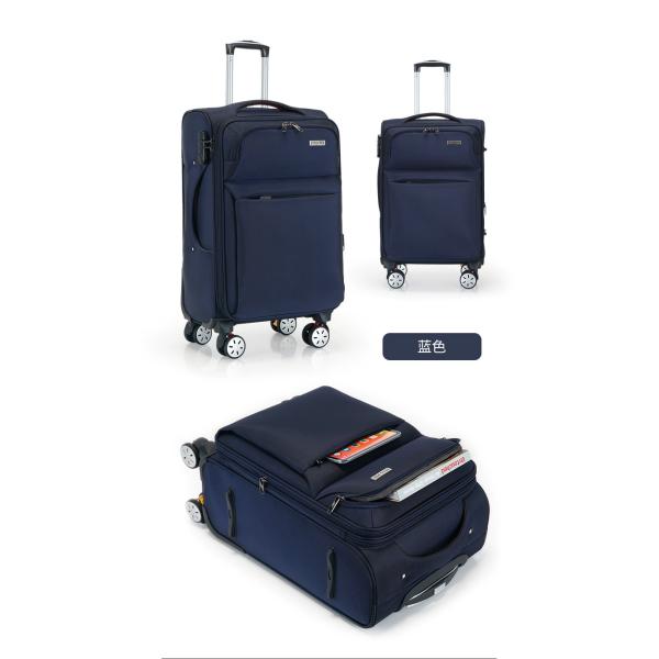 Waterproof and Scratch-Resistant Oxford Cloth Suitcase with Password Lock and Zipper Closure in Upgraded Colors