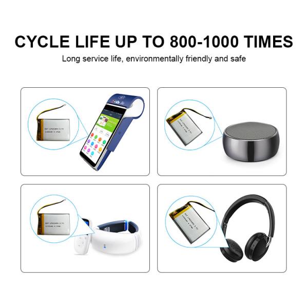 1100mah 1200mAh Lithium Polymer Battery 3.7v LiPo Battery Pack