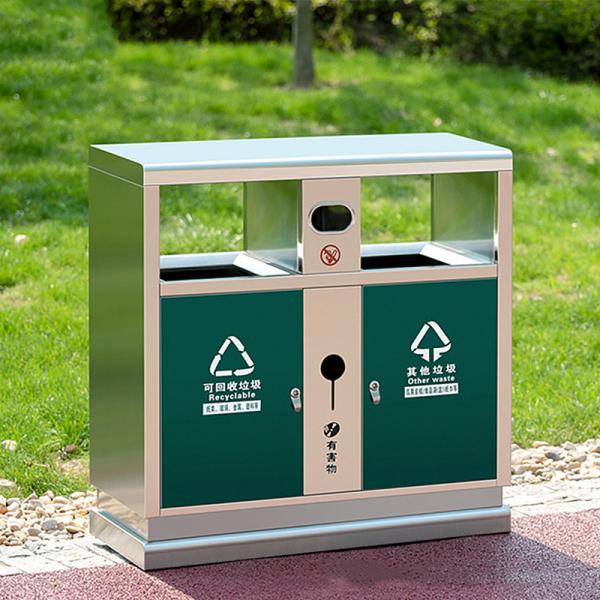 Outdoor Garbage Bin Waste Bin Metal Fabricator Stainless Steel Garbage Bin Lid Waste