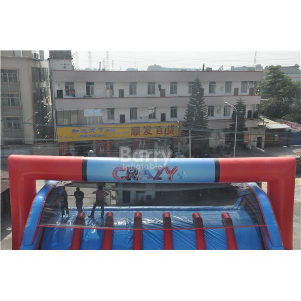 OEM Customized Lets Go Starting Line Insane Red Inflatable 5K Obstacle Course Games