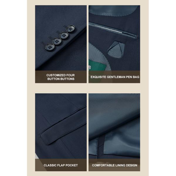 Customized Logo Printing Men's Slim Casual Suits for Business and Banquet Formal Wear