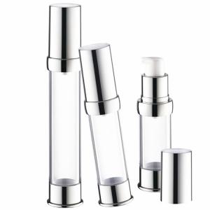 Cosmetic Liquid Foundation Pump , Refillable Airless Lotion Pump Without Straw