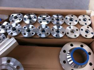 China S32750 S40S Weld Neck Pipe Flanges Desalination Plant Welding Neck Flange on sale
