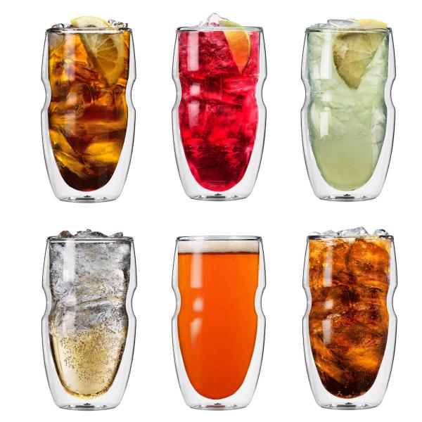 Personalize Borosilicate Double Wall Tumbler Drinking Glasses