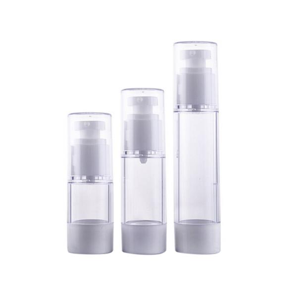 Color Optional Plastic Cosmetic Bottles With Pump , Skin Care PET Cosmetic